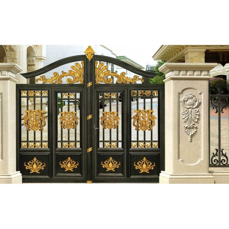 Golden Flower Aluminun Courtyard Door