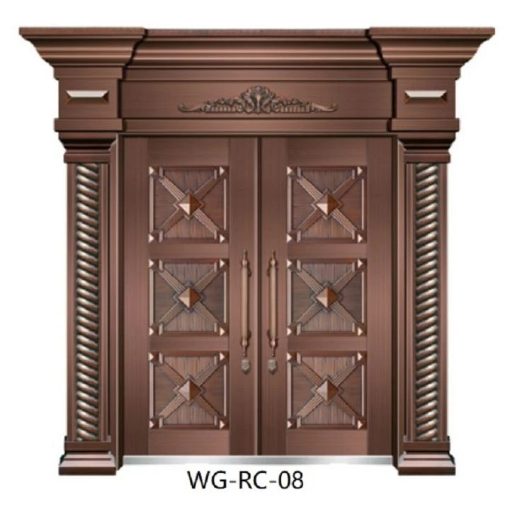 Security Steel Alloy Copper Metal Door
