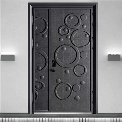 Puerta de acero a prueba de balas de color bronce